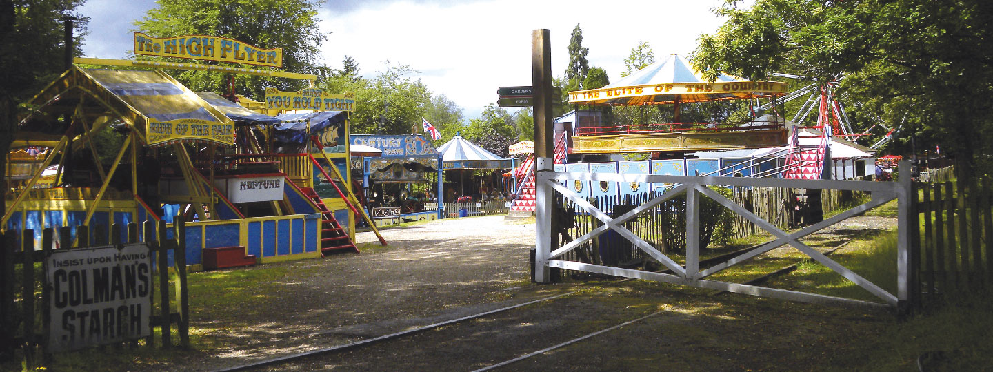 Traditional steam-powered fairground