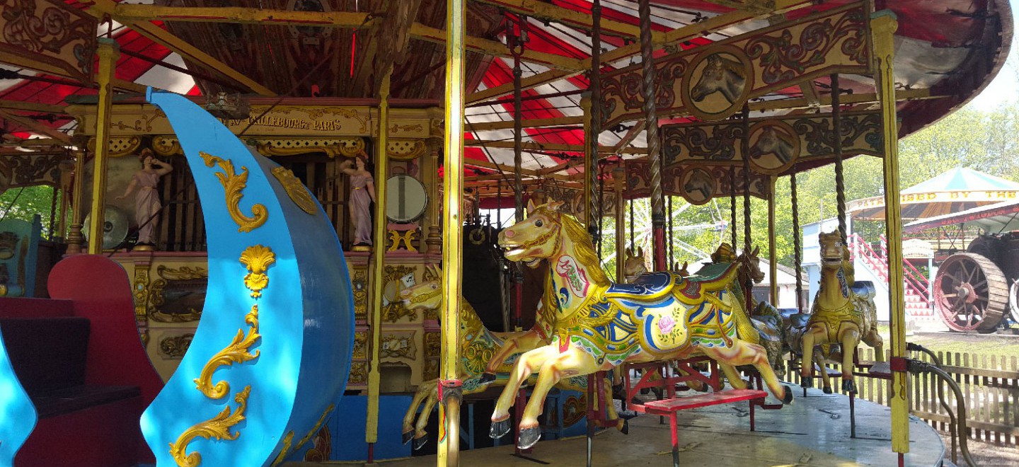 Golden Gallopers at Hollycombe Steam in the Country