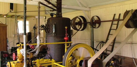 Steam farm barn engine